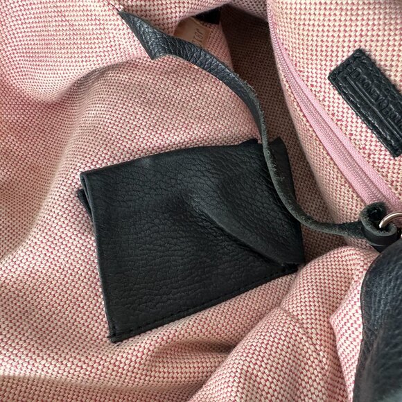 Vintage Dooney and Bourke Pebbled Leather Lock Annalisa Hobo - Picture 14 of 15